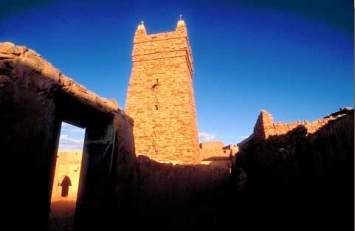 This photo of The Minaret of Chinguitt located at the ancient Mauritanian city of Chinguitty (means "well horse")was taken by ElJoud Ould Taki of Nouakchott, Mauritania.  Chinguitty was the West African center for the Muslim-Arab culture and religion.